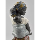 LLADRO' Figurina Sapore Africano 38x20cm Porcellana
