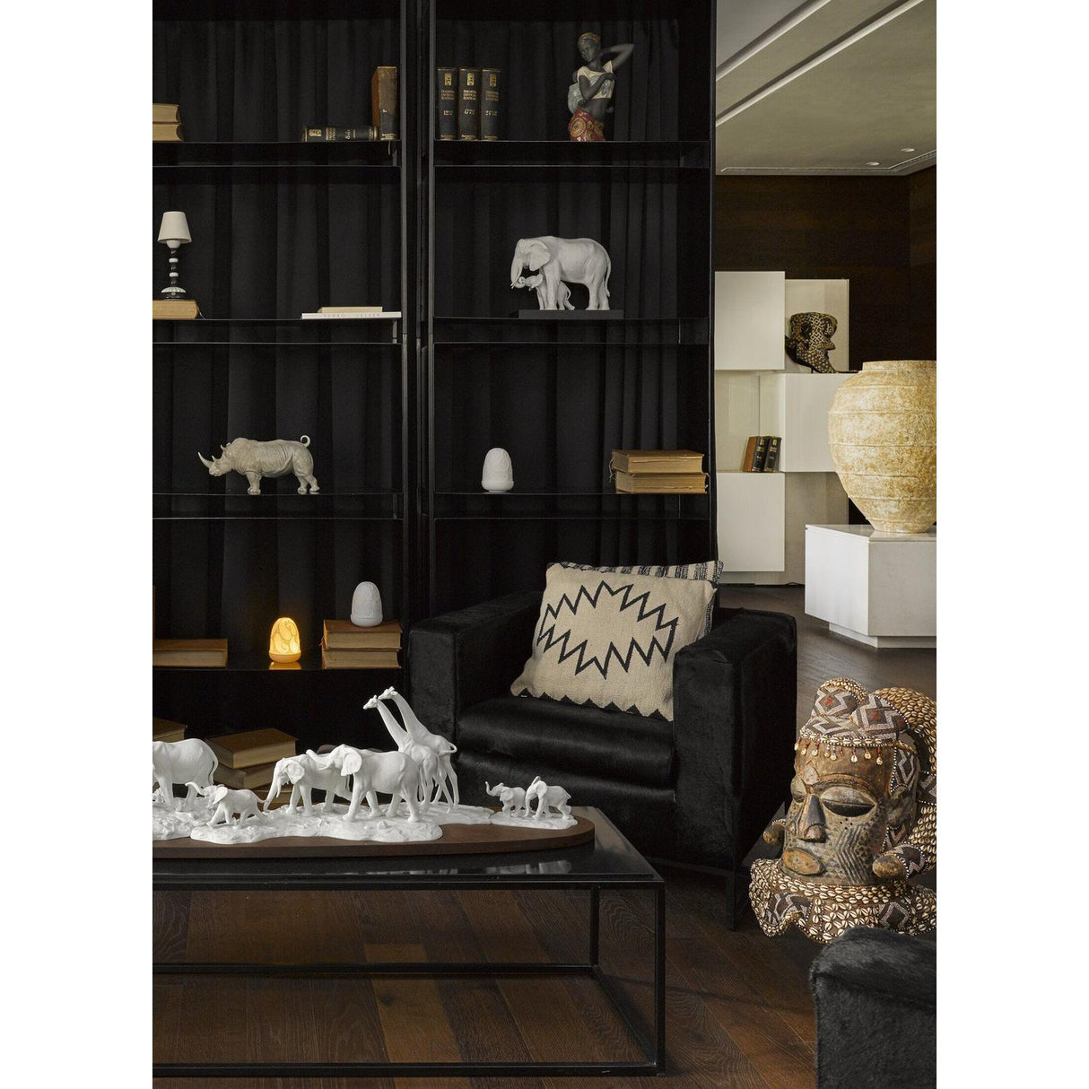 LLADRO' Figurina Sapore Africano 38x20cm Porcellana