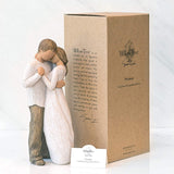 WILLOW TREE Figurina Statuina Promessa Design di Susan Lordi 23cm Resina