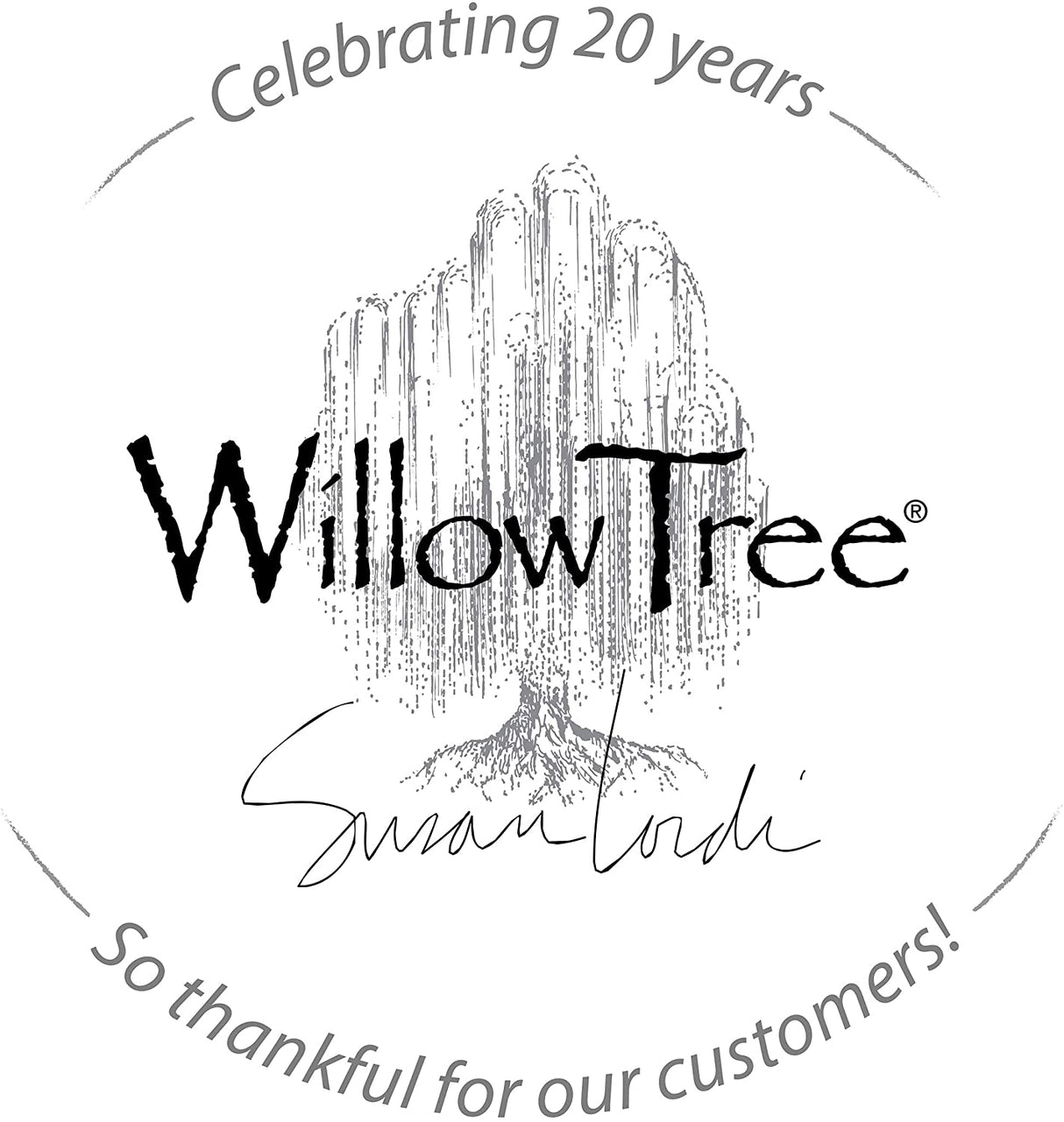 WILLOW TREE Figurina Statuina Grazie Design di Suzan Lordi 14cm Resina