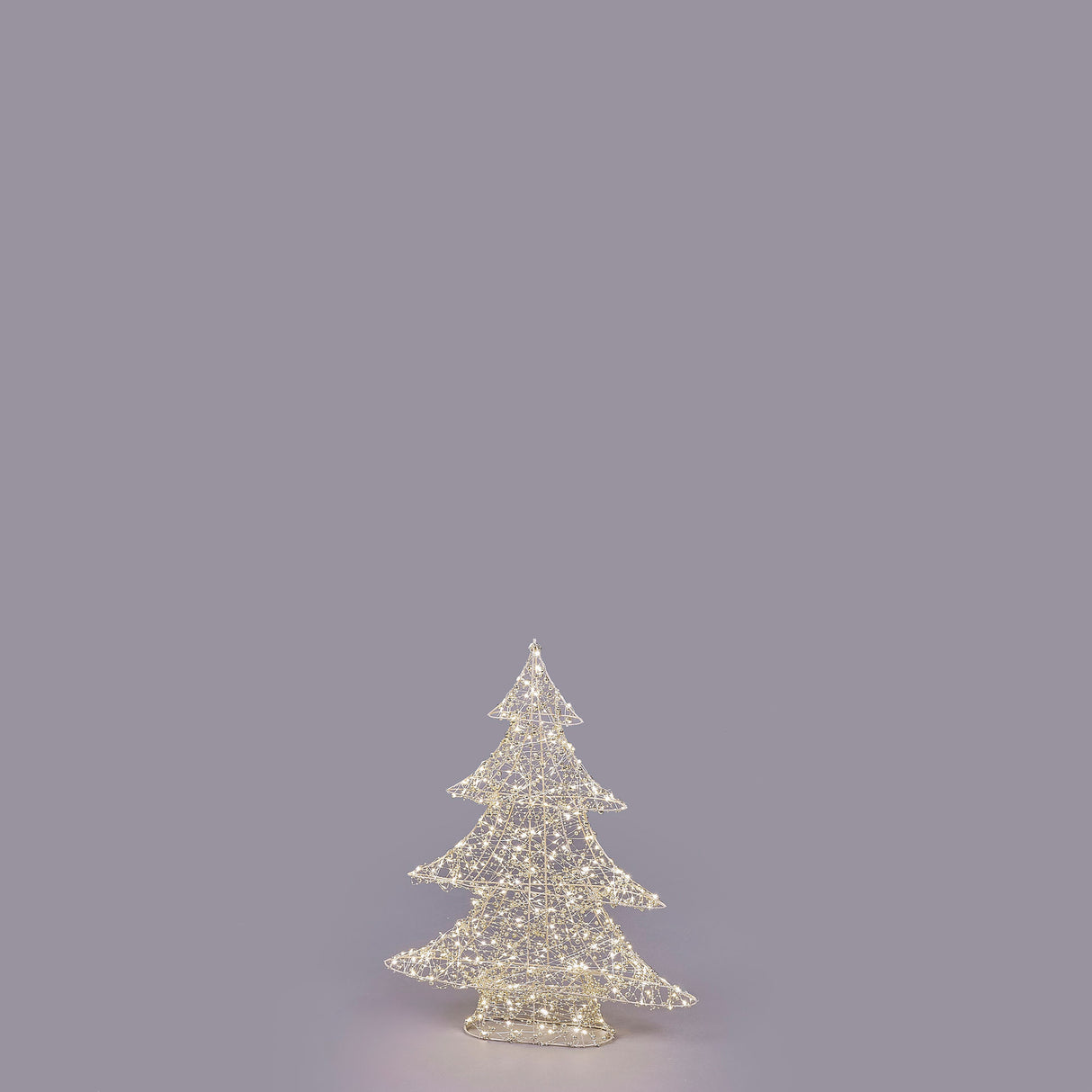 Albero Led Pearls EDG in metallo oro chiaro 400 microled 59x48 cm