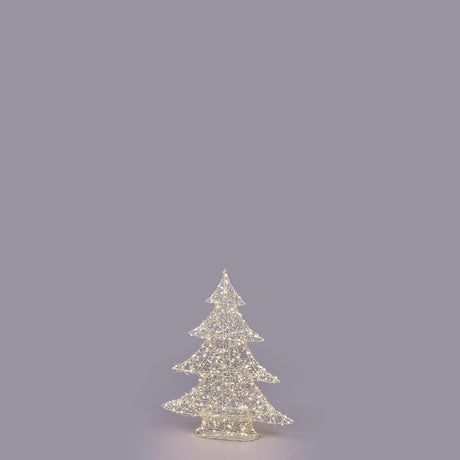 Albero Led Pearls EDG in metallo oro chiaro 400 microled 59x48 cm