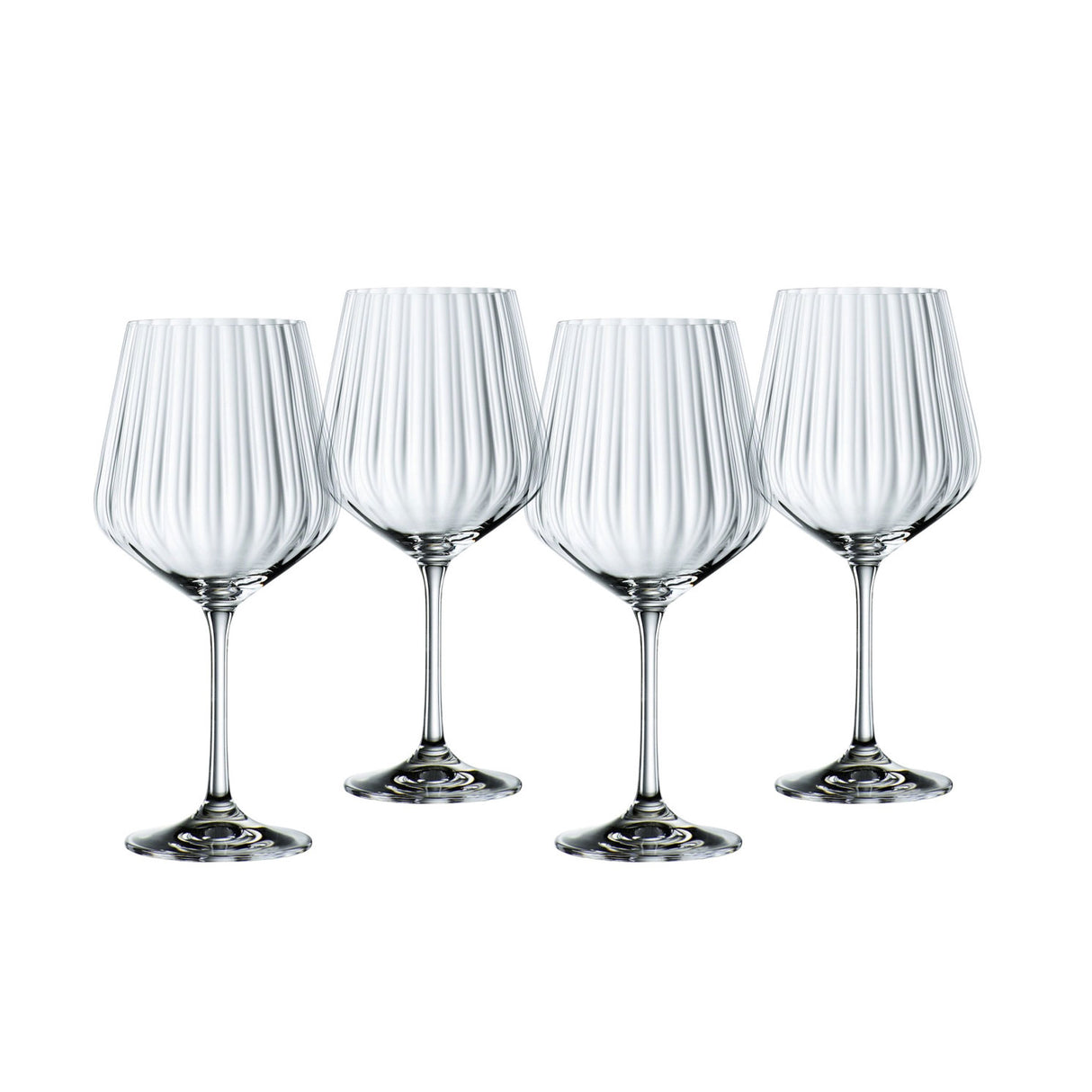 Calici Gin Tonic Nachtmann in cristallo con linee verticali set 4 pezzi