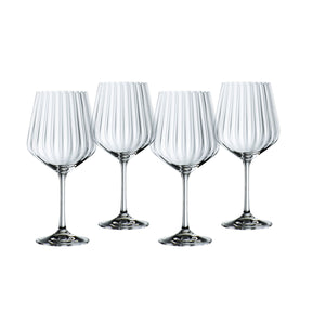 Calici Gin Tonic Nachtmann in cristallo con linee verticali set 4 pezzi