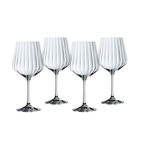Calici Gin Tonic Nachtmann in cristallo con linee verticali set 4 pezzi