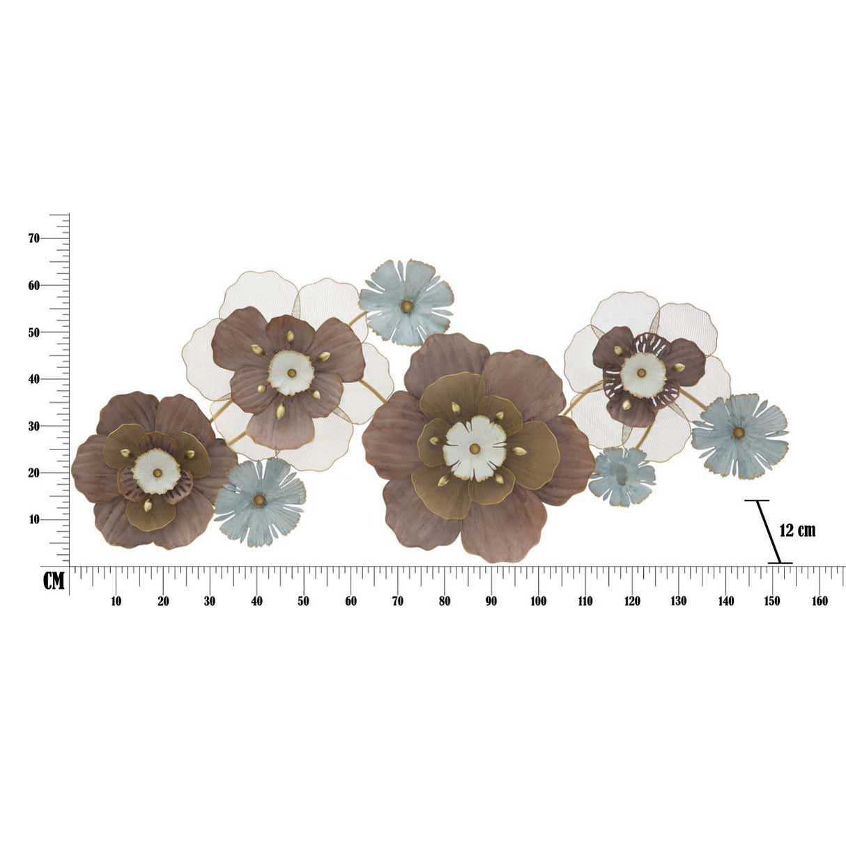 MAURO FERRETTI - Flower Opas Iron Panel 154x12x66cm 0320140000