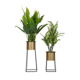 MAURO FERRETTI - Set 2 Pieces Pair of Metal Vase Cup Holders 26x70cm / 23x45cm
