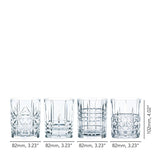 NACHTMANN Highland Whiskey Tumbler Glass Set 4 Pieces 345ml Crystal