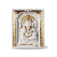 Scultura da parete Lord Ganesha Lladrò in porcellana opaca 35x30 cm