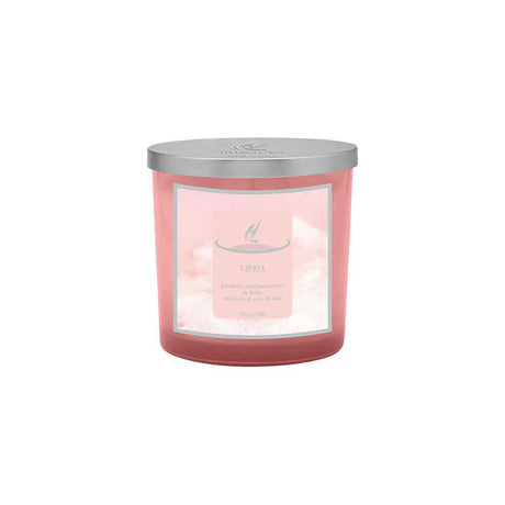 Candela profumata Hypno Casa in cera di soia 350 gr aroma Cipria in vetro