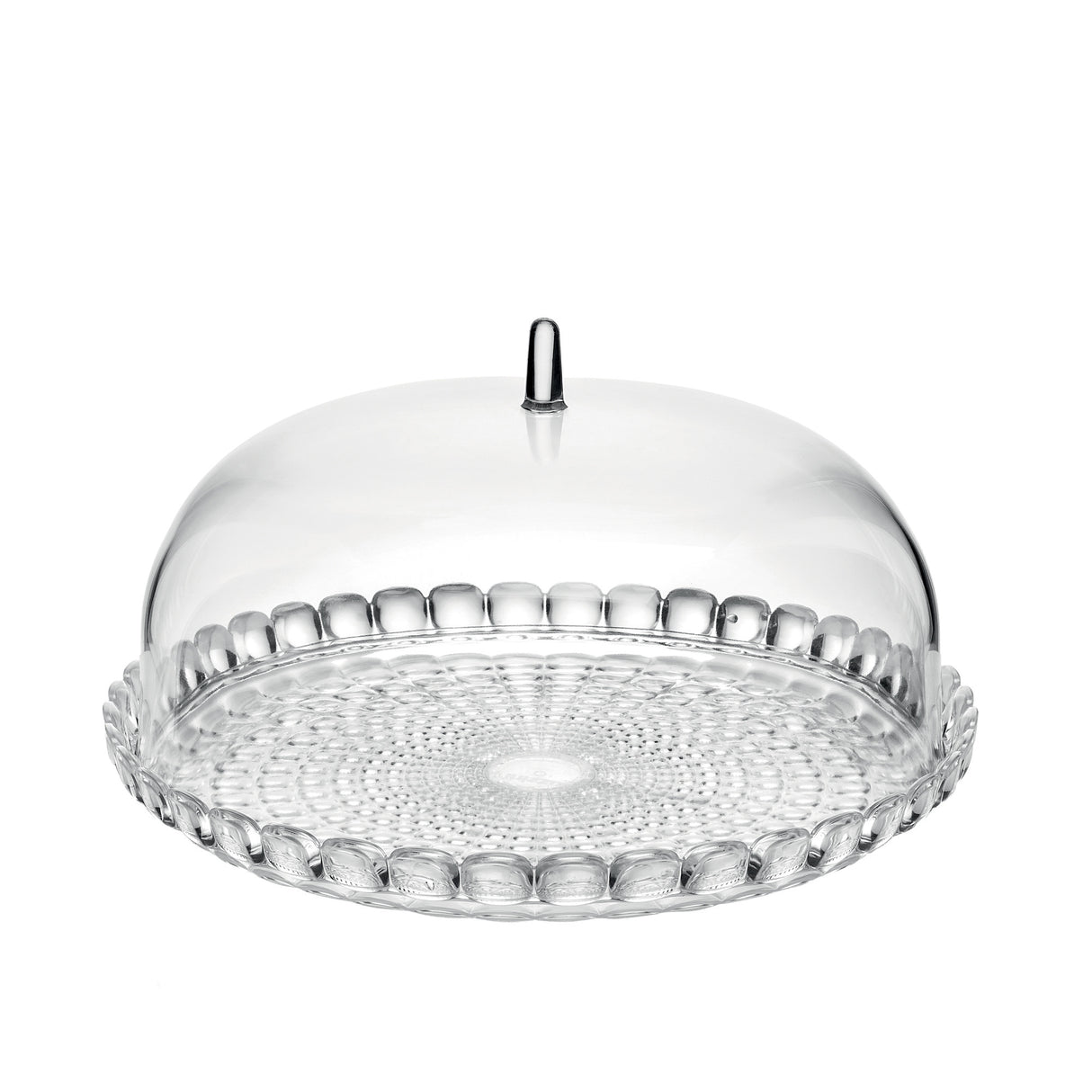 Tortiera con campana Guzzini in SMMA trasparente 30x16 cm