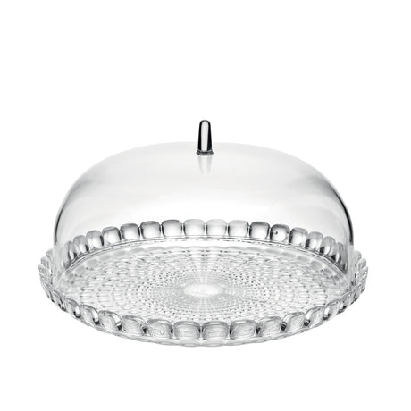 Tortiera con campana Guzzini in SMMA trasparente 30x16 cm