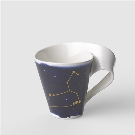 Tazza mug Zodiaco Leone Villeroy & Boch in porcellana con decori oro