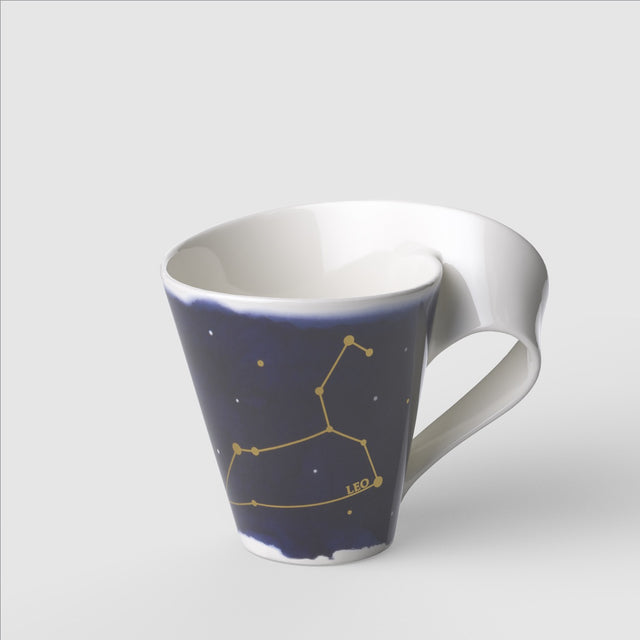 Tazza mug Zodiaco Leone Villeroy & Boch in porcellana con decori oro