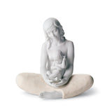 Statuetta La Madre Lladrò in porcellana bianca opaca 22x22 cm