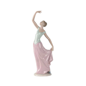Statuina Grazie per gli Applausi NAO in porcellana decorata 32 cm