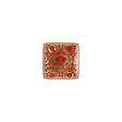 Ciotola Medusa Garland Versace in porcellana rossa con decori oro 12x12 cm