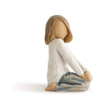 WILLOW TREE Figurina Statuina Bambino Felice 7,5cm Resina