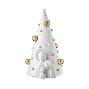 Presepe Natività con albero Bongelli Preziosi in marmorino 31 cm
