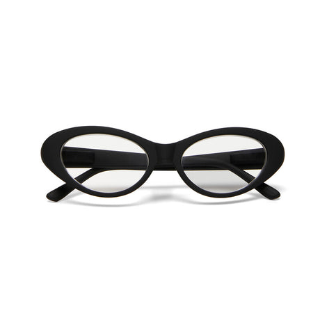 Occhiali da lettura Lina Okkia cat eye in plastica nera graduazione +3.00