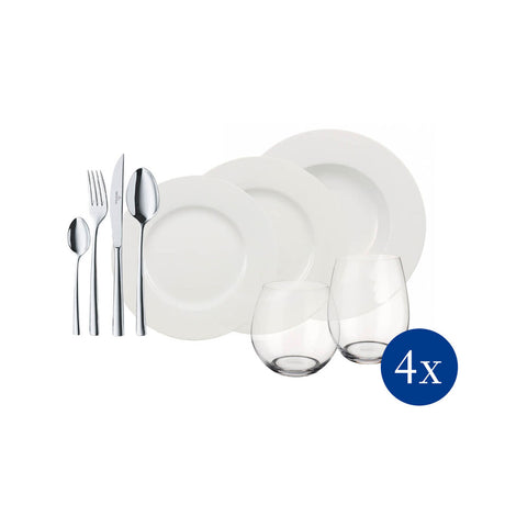Set piatti Wonderful World Villeroy & Boch in porcellana bianca 36 pezzi