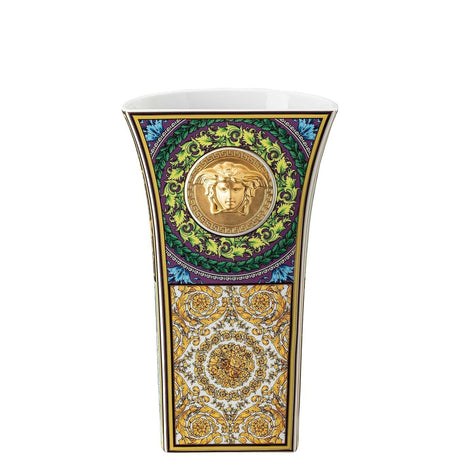 Vaso Barocco Mosaic Versace in porcellana decorata 26 cm
