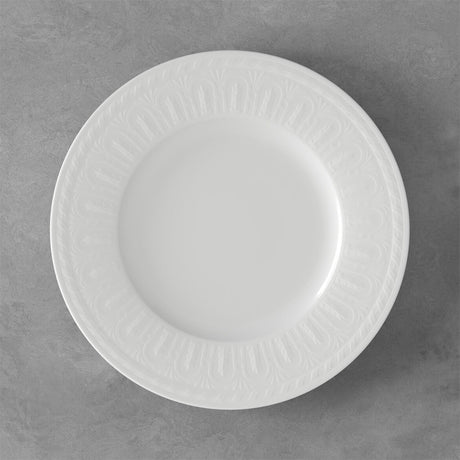 Set 6 piatti piani Cellini Villeroy & Boch in porcellana bianca 27 cm