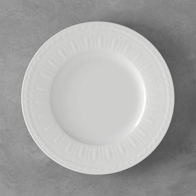 Set 6 piatti piani Cellini Villeroy & Boch in porcellana bianca 27 cm