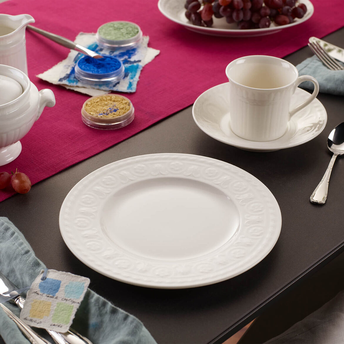 VILLEROY &amp; BOCH Cellini Breakfast Plate Set 6 Pieces 22cm Porcelain 1046002640