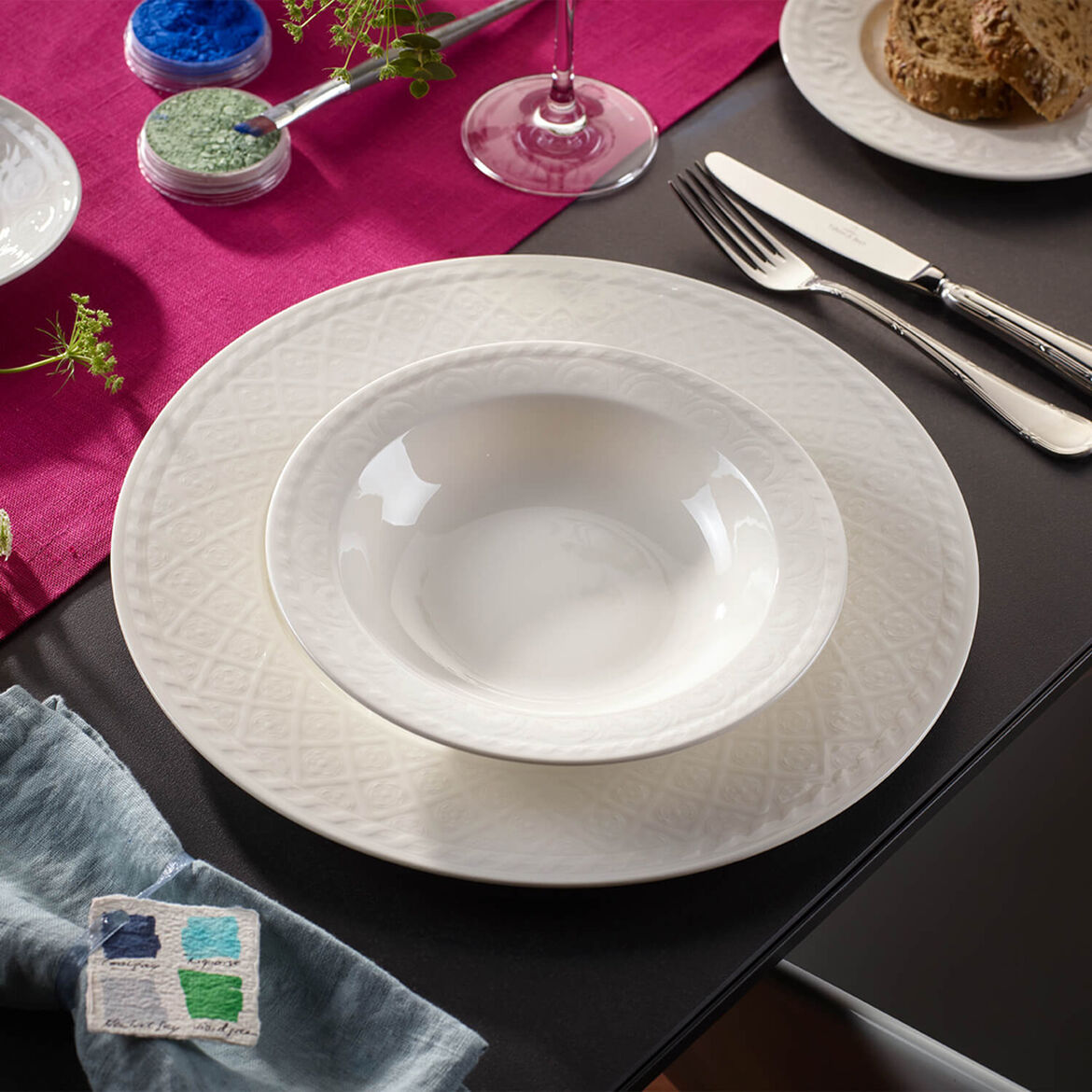 VILLEROY & BOCH - Cellini Piatto Fondo Set 6 Pezzi 24cm Porcellana 1046002700