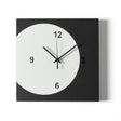 Orologio Ecleo Arti & Mestieri in ferro motivo marmo nero bianco 28x28 cm