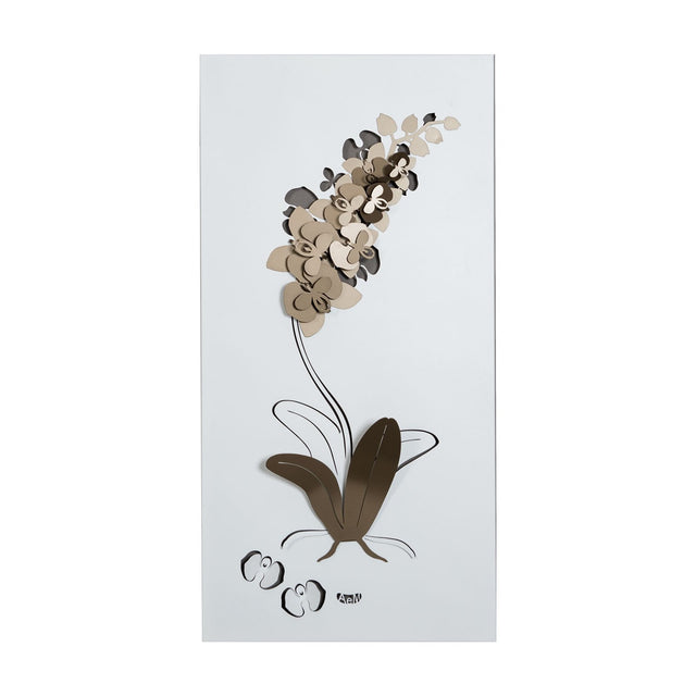 Pannello decorativo Orchidea Arti e Mestieri in metallo 60 cm