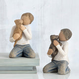 WILLOW TREE Figurina Statuina Ragazzo Design di Susan Lordi 7,5cm Resina