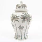 Potiche Abeliana Drimmer in ceramica con decorazioni dorate 37 cm