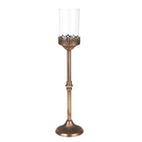 Candelabro Liberty Bianchi Dino in metallo finitura champagne 55 cm
