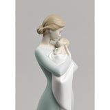 LLADRO' Figure Statue Maternal Embrace 31cm Porcelain 01018218