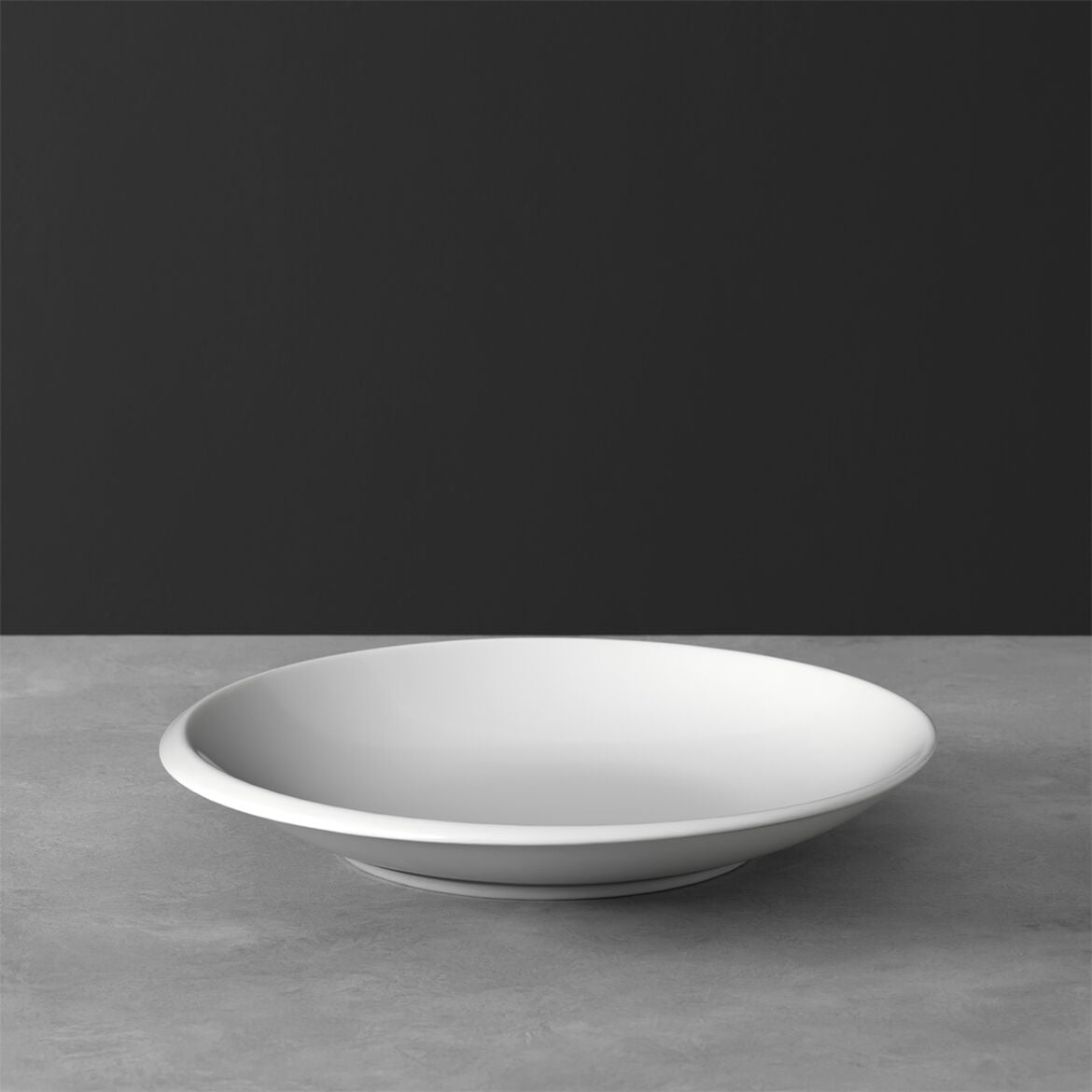 Set 6 piatti fondi NewMoon Villeroy & Boch in porcellana bianca 25 cm