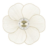Orologio da parete Petal Mauro Ferretti ferro e vetro color oro 83,5 cm