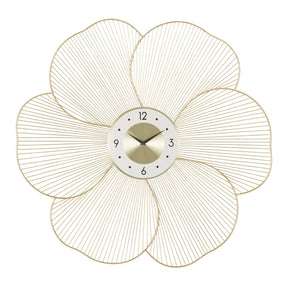 Orologio da parete Petal Mauro Ferretti ferro e vetro color oro 83,5 cm