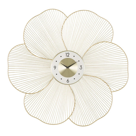 Orologio da parete Petal Mauro Ferretti ferro e vetro color oro 83,5 cm
