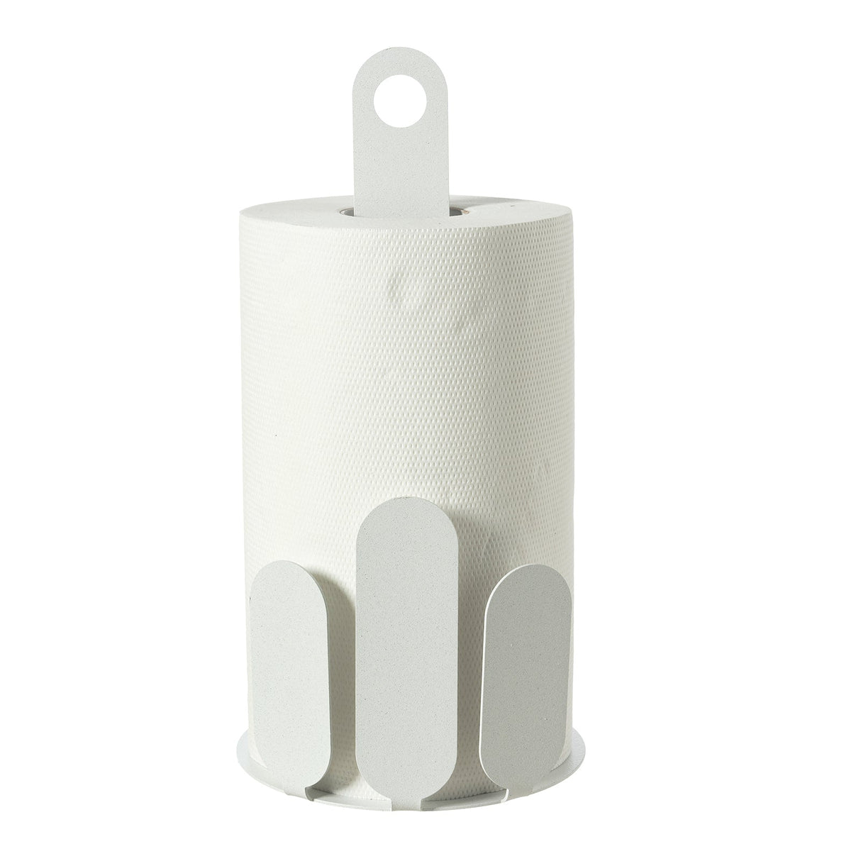 Porta rotoli cucina Park Arti & Mestieri in ferro finitura bianco marmo