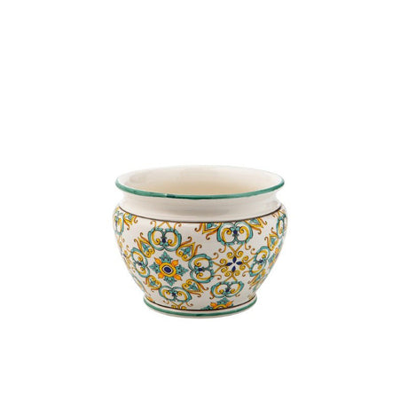 Vaso Medicea Brandani in ceramica decorata 30x21 cm