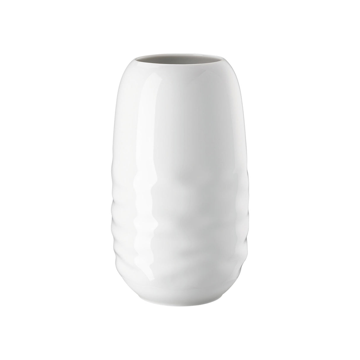 Vaso Waves Rosenthal in porcellana bianca design moderno 25 cm