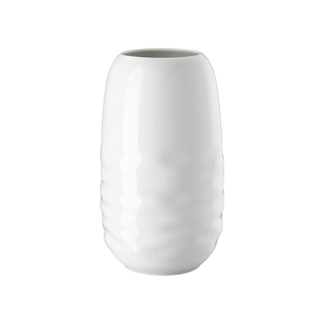 Vaso Waves Rosenthal in porcellana bianca design moderno 25 cm
