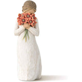 WILLOW TREE Figurina Statuina Circondato da Amore Design di Susan Lordi 13cm Resina