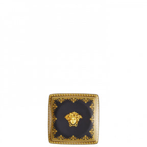 Coppetta Baroque Nero Versace in porcellana decoro oro e nero 12 cm