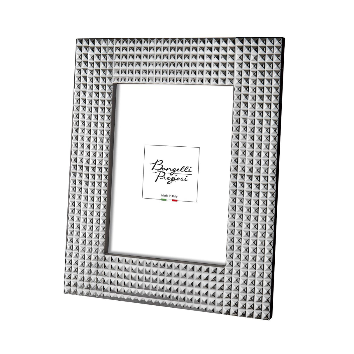 Portafoto Diamonds Bongelli Preziosi in metallo finitura argento 27x23 cm