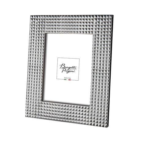 Portafoto Diamonds Bongelli Preziosi in metallo finitura argento 27x23 cm