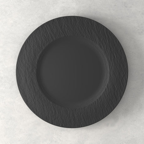Piatto piano Manufacture Rock Villeroy & Boch porcellana effetto ardesia 27 cm