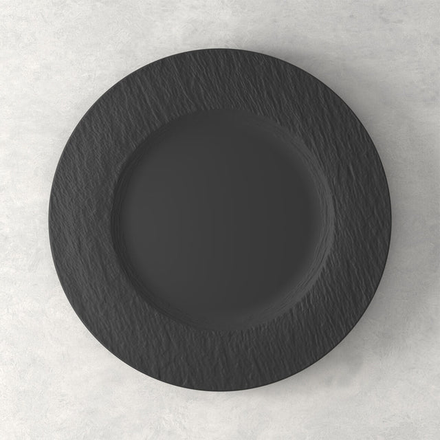 Piatto piano Manufacture Rock Villeroy & Boch porcellana effetto ardesia 27 cm